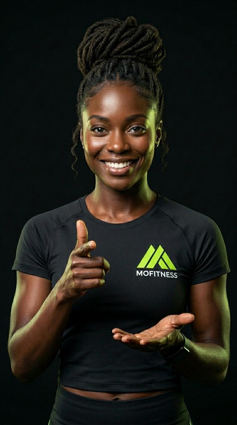 A Mofitness dietitian on a video consultation